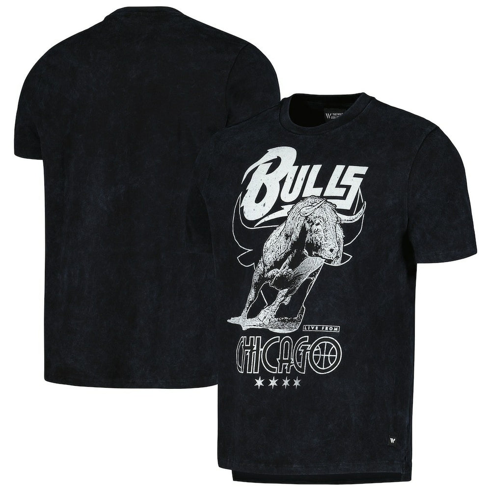 Chicago Bulls The Wild Collective Unisex Tour Band T-Shirt Black - NBA