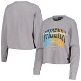 Phoenix Suns The Wild Collective Women's Band Cropped Long Sleeve T-Shirt Gray - NBA