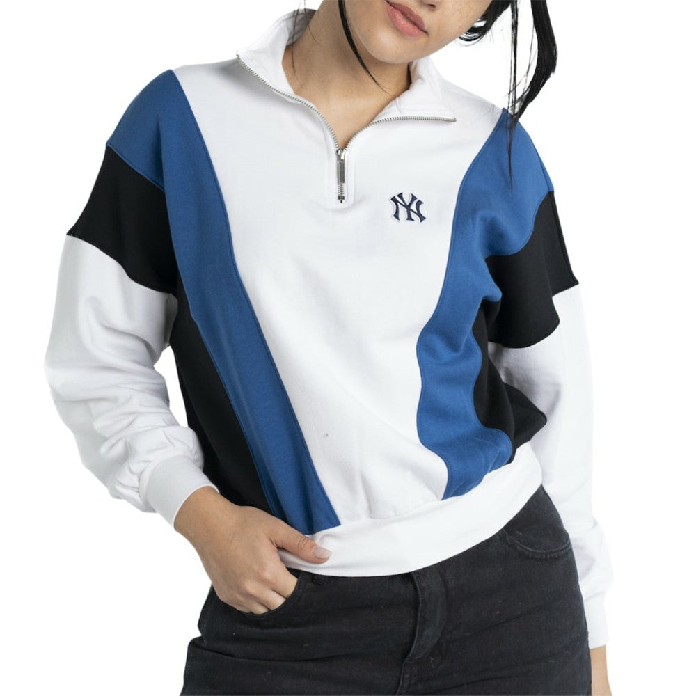 New York Yankees Lusso Women's Malia Quarter-Zip Sweatshirt - MLB