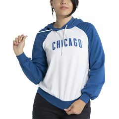 Chicago Cubs Lusso Women's Marlowe Tri-Blend Raglan Pullover Hoodie - MLB