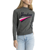 New York Yankees Lusso Women's Serena Raglan Pullover Sweater - MLB