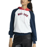 Boston Red Sox Lusso Women's Marlowe Tri-Blend Raglan Pullover Hoodie - MLB