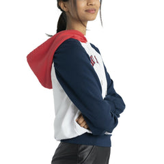 Boston Red Sox Lusso Women's Marlowe Tri-Blend Raglan Pullover Hoodie - MLB