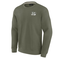 Cincinnati Bengals Unisex Elements Super Soft Pullover Sweatshirt Olive | Fanatics