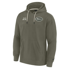 New York Jets Unisex Elements Super Soft Fleece Pullover Hoodie Olive | Fanatics