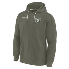 Las Vegas Raiders Unisex Elements Super Soft Fleece Pullover Hoodie Olive | Fanatics