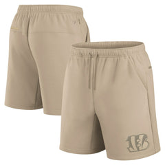 Cincinnati Bengals Unisex Elements Super Soft Fleece Shorts Khaki | Fanatics