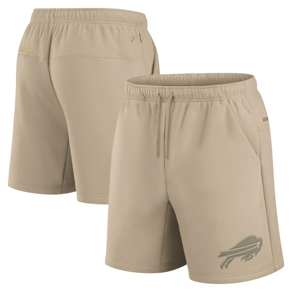 Buffalo Bills Unisex Elements Super Soft Fleece Shorts Khaki | Fanatics