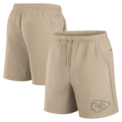 Kansas City Chiefs Unisex Elements Super Soft Fleece Shorts Khaki | Fanatics