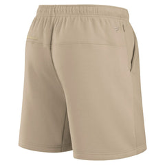 Las Vegas Raiders Unisex Elements Super Soft Fleece Shorts Khaki | Fanatics