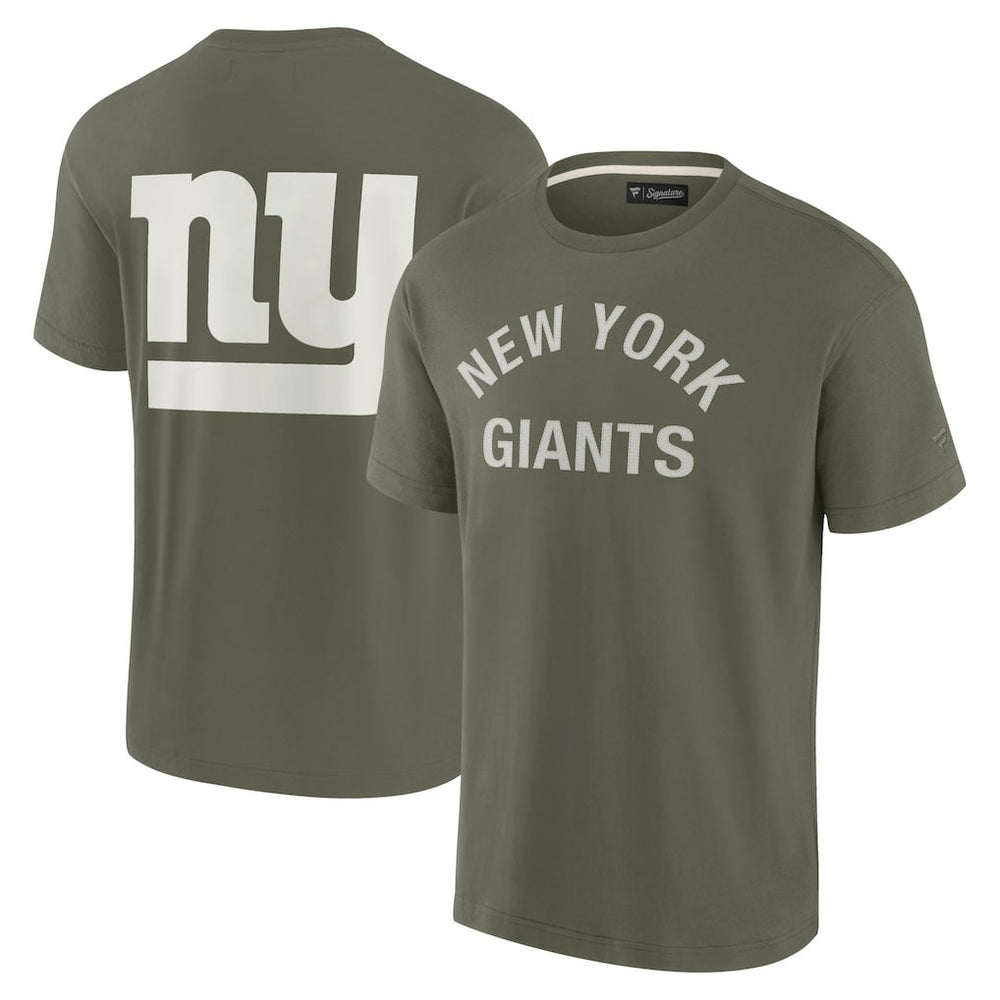 New York Giants Unisex Elements Super Soft Short Sleeve T-Shirt Olive | Fanatics