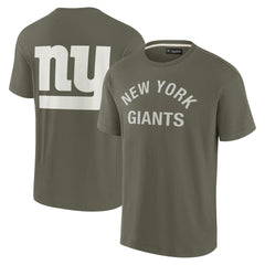 New York Giants Unisex Elements Super Soft Short Sleeve T-Shirt Olive | Fanatics
