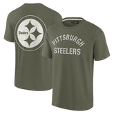 Pittsburgh Steelers Unisex Elements Super Soft Short Sleeve T-Shirt Olive | Fanatics