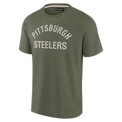 Pittsburgh Steelers Unisex Elements Super Soft Short Sleeve T-Shirt Olive | Fanatics
