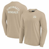 Cincinnati Bengals Unisex Elements Super Soft Long Sleeve T-Shirt Khaki | Fanatics