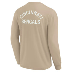 Cincinnati Bengals Unisex Elements Super Soft Long Sleeve T-Shirt Khaki | Fanatics