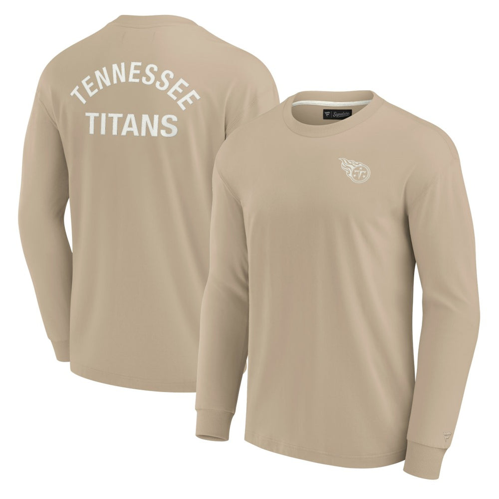 Tennessee Titans Unisex Elements Super Soft Long Sleeve T-Shirt Khaki | Fanatics