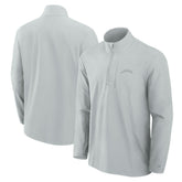 Los Angeles Chargers Front Office Micro Tonal Quarter-Zip Pullover Gray | Fanatics