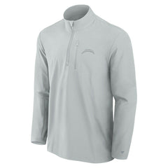 Los Angeles Chargers Front Office Micro Tonal Quarter-Zip Pullover Gray | Fanatics