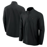 New York Jets Front Office Micro Tonal Quarter-Zip Pullover Black | Fanatics