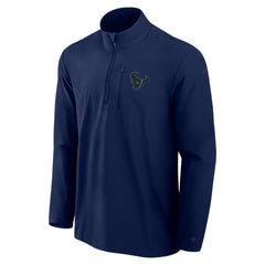 Houston Texans Front Office Micro Tonal Quarter-Zip Pullover Navy | Fanatics