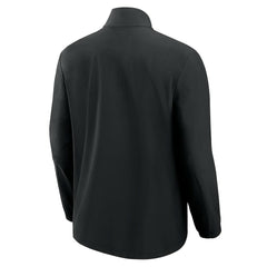 Minnesota Vikings Front Office Micro Tonal Quarter-Zip Pullover Black | Fanatics