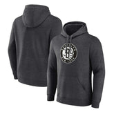 Brooklyn Nets Primary Logo Pullover Hoodie Heather Charcoal - NBA