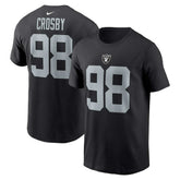 Maxx Crosby Las Vegas Raiders Player Name & Number T-Shirt Black | Nike for Sale