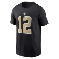 Chris Olave New Orleans Saints Player Name & Number T-Shirt Black | Nike for Sale