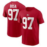Nick Bosa San Francisco 49ers Player Name & Number T-Shirt Scarlet | Nike for Sale