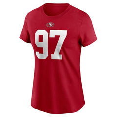 Nick Bosa San Francisco 49ers Women's Player Name & Number T-Shirt Scarlet | Nike for Sale