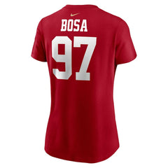 Nick Bosa San Francisco 49ers Women's Player Name & Number T-Shirt Scarlet | Nike for Sale