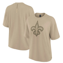 New Orleans Saints Women's Oversized Elements T-Shirt Khaki | Fanatics