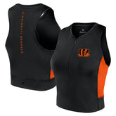 Cincinnati Bengals Women's Studio Fitted Gym Tank Top Black | Fanatics