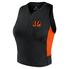 Cincinnati Bengals Women's Studio Fitted Gym Tank Top Black | Fanatics