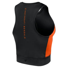 Cincinnati Bengals Women's Studio Fitted Gym Tank Top Black | Fanatics