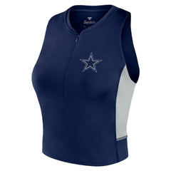 Dallas Cowboys Women's Studio Fitted Gym Tank Top Navy | Fanatics