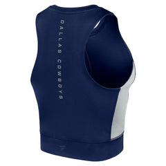 Dallas Cowboys Women's Studio Fitted Gym Tank Top Navy | Fanatics