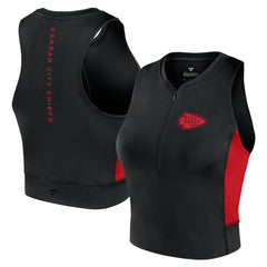 Kansas City Chiefs Women's Studio Fitted Gym Tank Top Black | Fanatics
