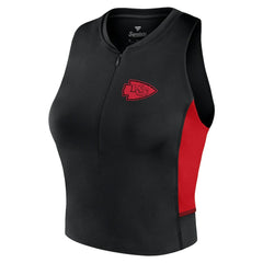 Kansas City Chiefs Women's Studio Fitted Gym Tank Top Black | Fanatics