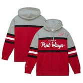Detroit Red Wings Head Coach Pullover Hoodie - Red/Gray - NHL