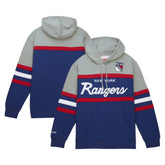 New York Rangers Head Coach Pullover Hoodie - Blue/Gray - NHL