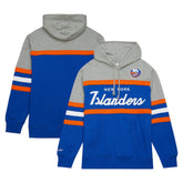 New York Islanders Head Coach Pullover Hoodie - Royal/Gray - NHL