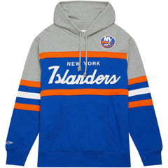 New York Islanders Head Coach Pullover Hoodie - Royal/Gray - NHL