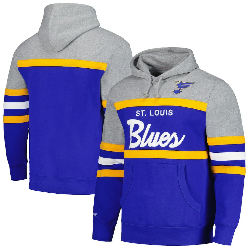 St. Louis Blues Head Coach Pullover Hoodie - Blue/Gray - NHL