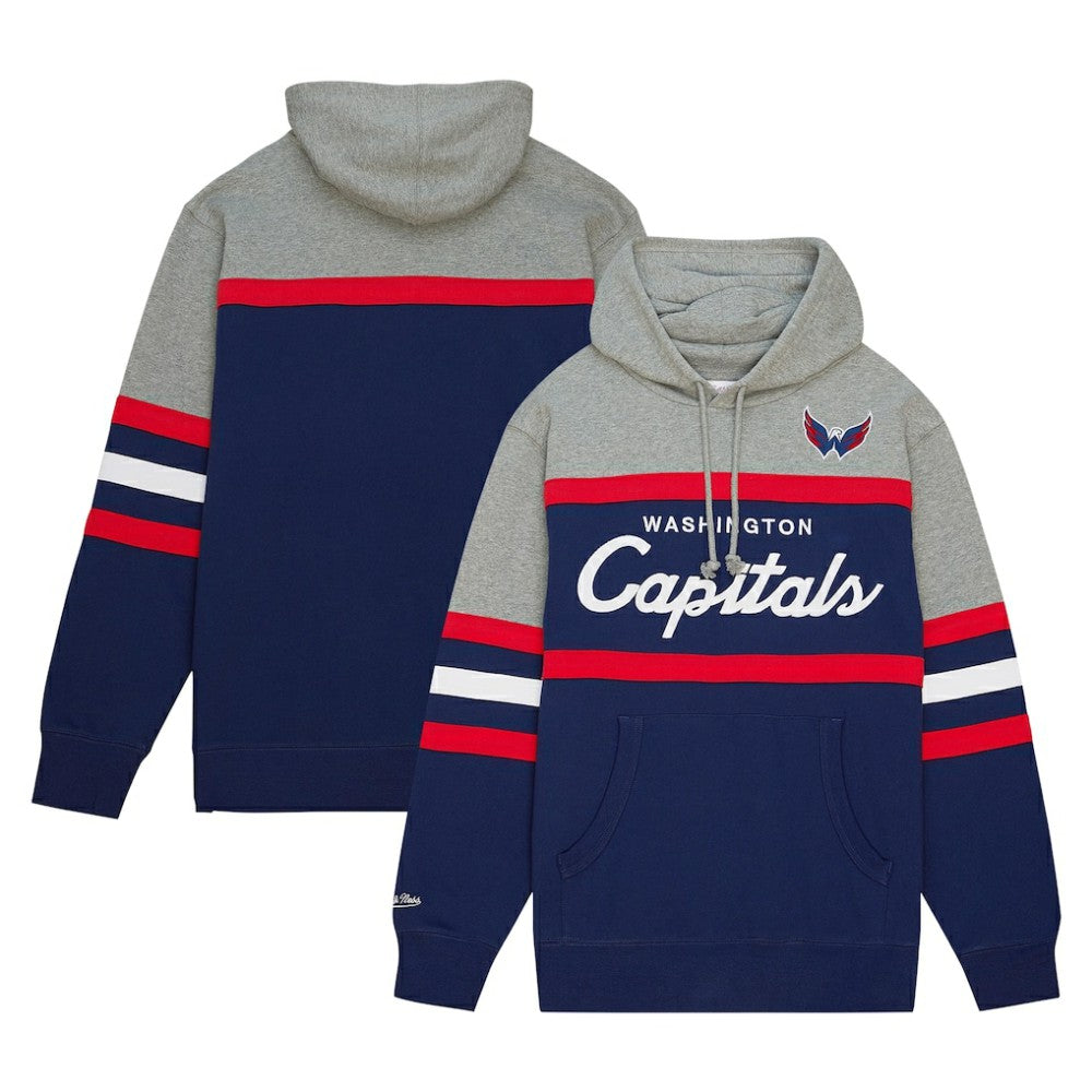 Washington Capitals Head Coach Pullover Hoodie - Navy/Gray - NHL