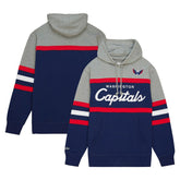 Washington Capitals Head Coach Pullover Hoodie - Navy/Gray - NHL