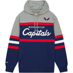 Washington Capitals Head Coach Pullover Hoodie - Navy/Gray - NHL