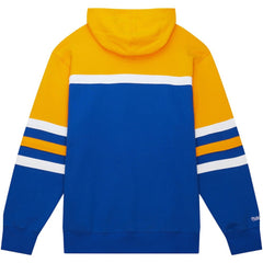Buffalo Sabres Mitchell & Ness Head Coach Pullover Hoodie - Royal/Gold - NHL