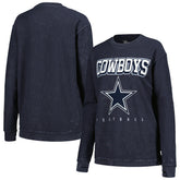 Dallas Cowboys G-III 4Her by Carl Banks Women's Comfy Cord Pullover Sweatshirt Navy | NFL